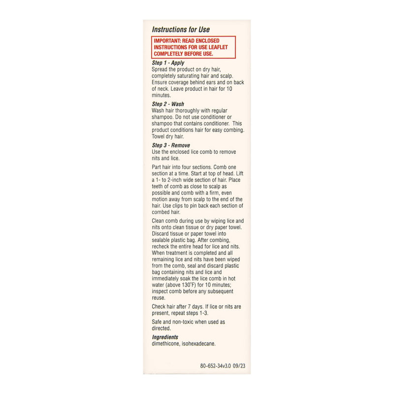 Foster & Thrive® Lice Shampoo 3.4 oz. (1238996_EA) 1/EA