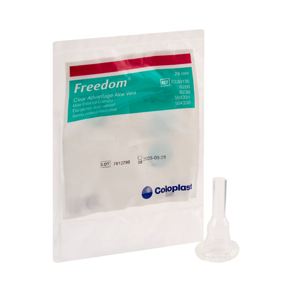 Clear Advantage® Male External Catheter Self-Adhesive Strip Silicone Medium (205264_CS) 100/CS