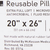 McKesson Bed Pillow 20 X 26 Inch White Reusable (939586_EA) 1/EA