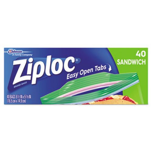 Ziploc® Reclosable Bag 5-7/8 X 6-1/2 Inch Plastic Clear Zipper Closure (1078023_CS) 480/CS