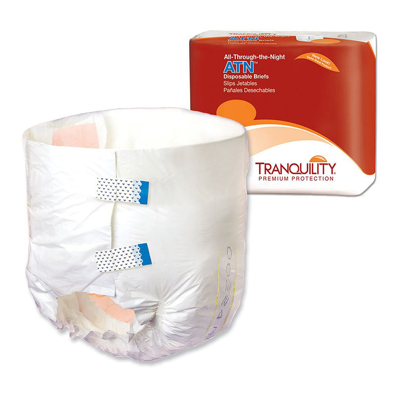 Tranquility® ATN Unisex Adult Incontinence Brief Large Disposable Heavy Absorbency (665234_BG) 12/BG