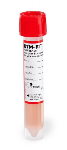 UTM-RT® Transport Media Universal Transport Medium Translucent with Red Cap Tube Format (1219658_PK) 50/PK