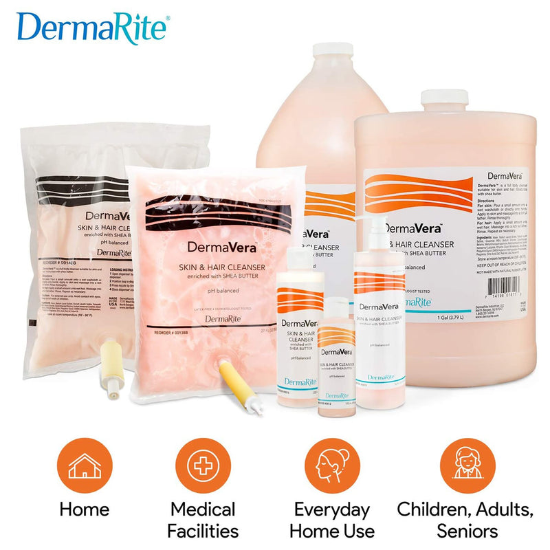 DermaVera® Shampoo and Body Wash 7.5 oz. Flip Top Bottle Scented (576313_EA) 1/EA