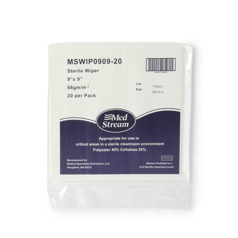 McKesson Cleanroom Wipe ISO Class 5 20 Count Bag 9 X 9 Inch Sterile Disposable (1139260_CS) 180/CS