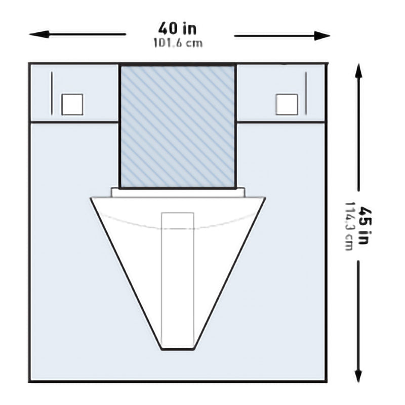 McKesson Obstetrics / Gynecology Drape Under Buttocks Drape 40 W X 45 L Inch Sterile (1101265_PK) 1/PK