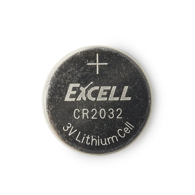 Excell Lithium Battery CR2032 Coin Cell 3V Disposable 1 Pack (1134499_BX) 100/BX