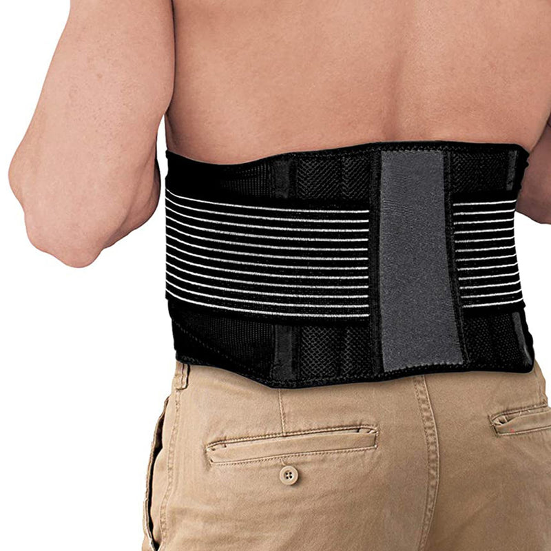 Ace™ Back Support One Size Fits Most Hook and Loop Closure Up to 48 Inch Waist Circumference Adult (1084238_BX) 12/BX