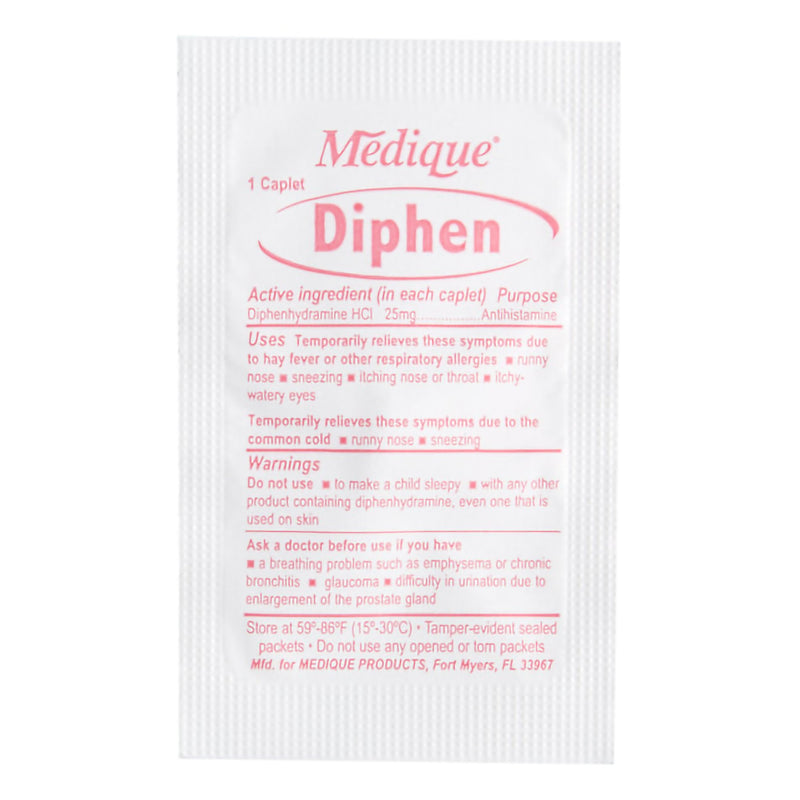 Diphen Allergy Relief 25 mg Strength Tablet 200 per Box (406725_BX) 200/BX