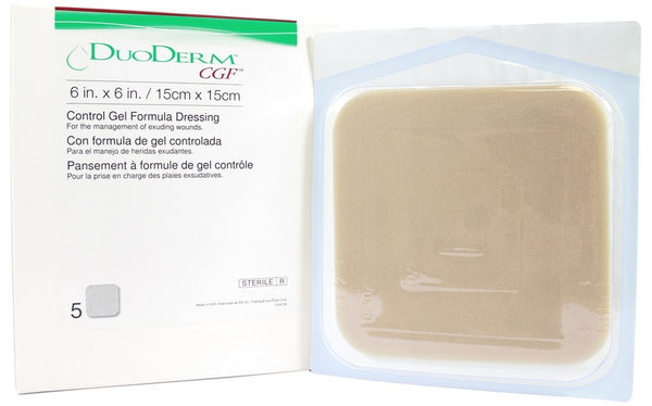 DuoDERM® CGF® Border Hydrocolloid Dressing Foam Backing 4 X 5 Inch Triangle Hydrocolloid (198899_BX) 5/BX