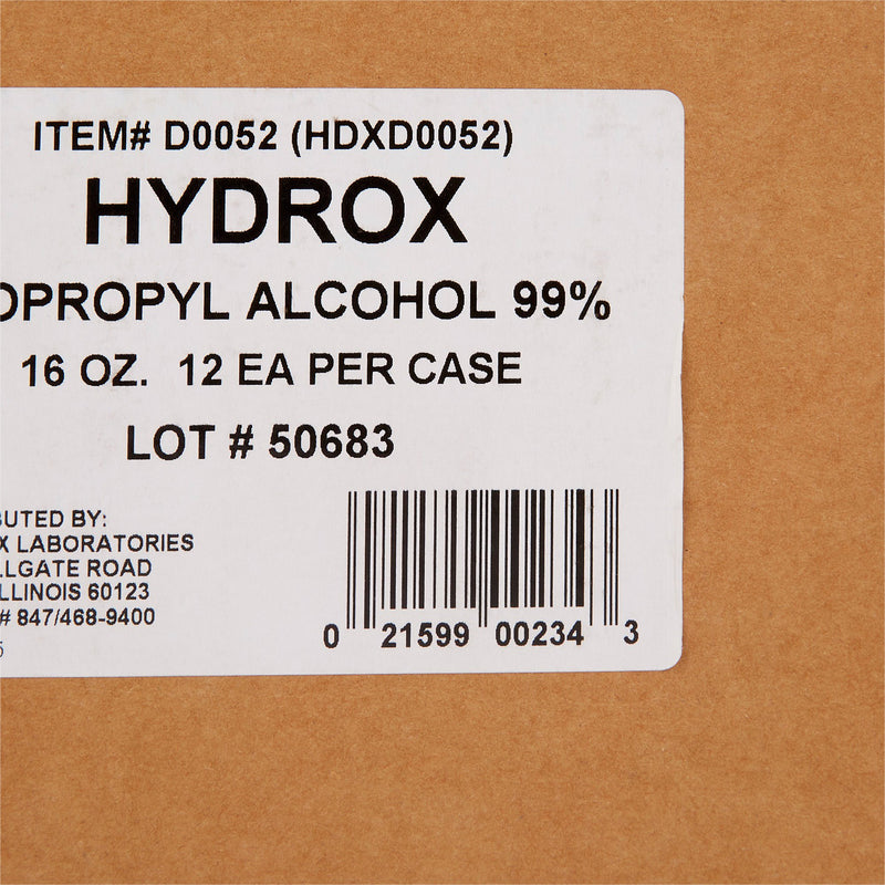 McKesson Antiseptic Isopropyl Alcohol Liquid 16 oz. Bottle (897464_CS) 12/CS