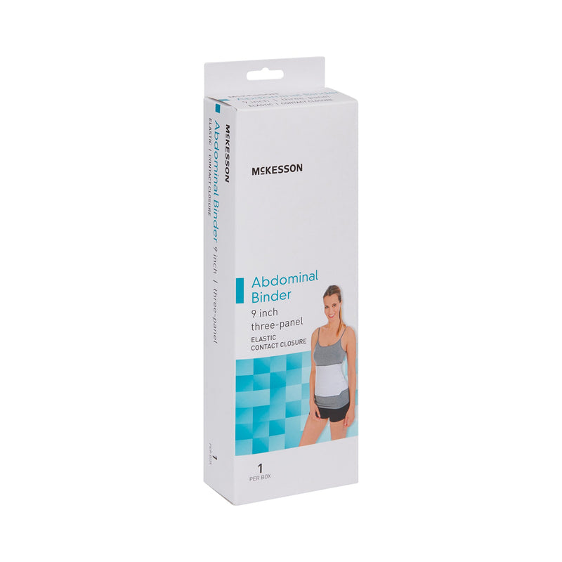 McKesson Abdominal Binder Medium / Large Hook and Loop Closure 45 to 62 Inch Waist Circumference 9 Inch Height Adult (1159056_EA) 1/EA