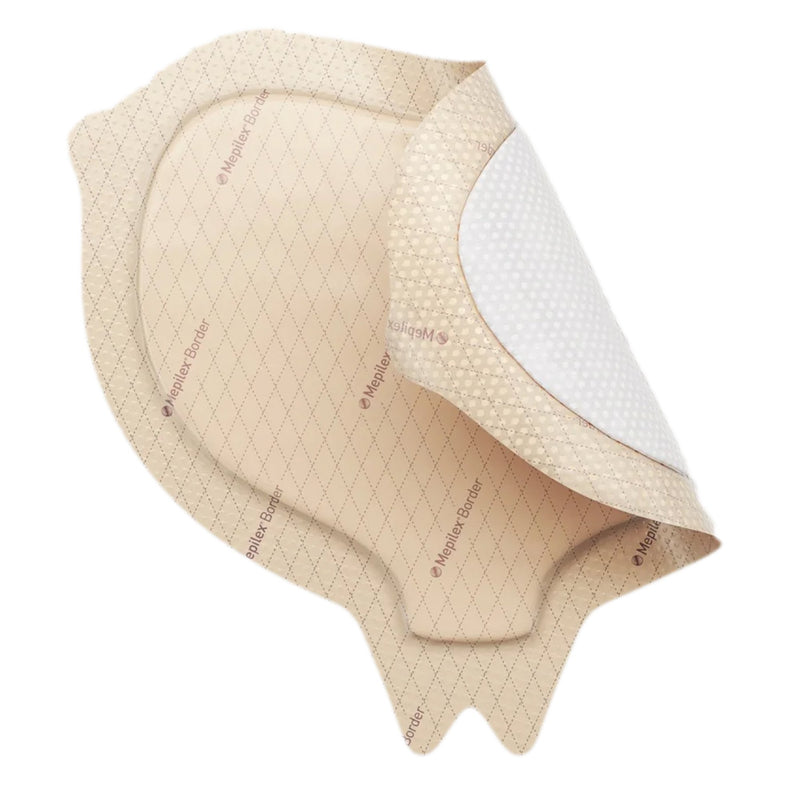 Mepilex® Border Sacrum Foam Dressing 6-1/3 X 7-9/10 Inch With Border Film Backing Silicone Adhesive Sacral Sterile (1069315_EA) 1/EA