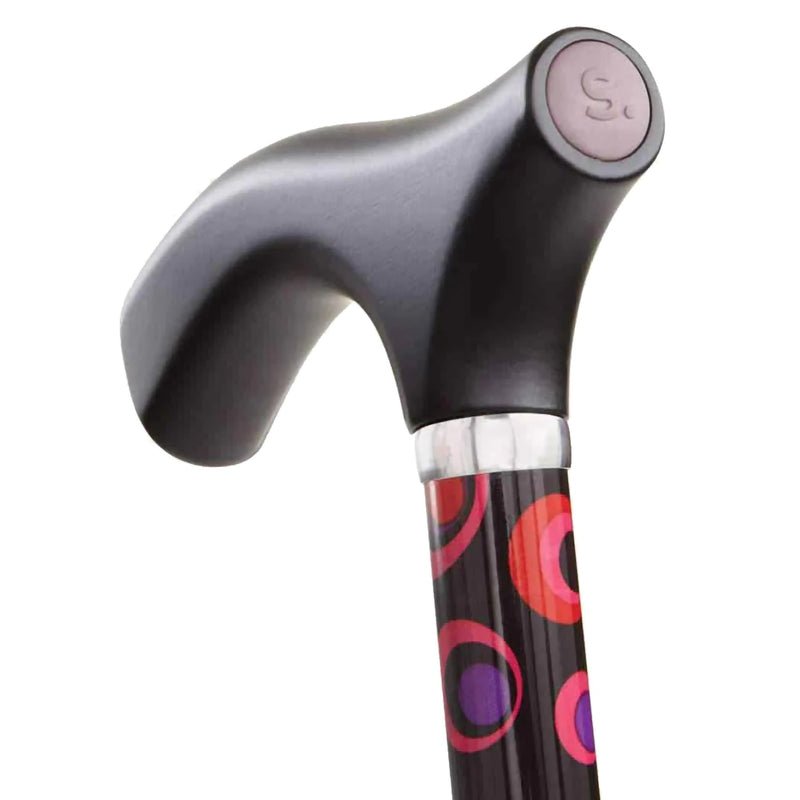 Switch Sticks® Folding Cane Aluminum 32 to 37 Inch Height Circle Print (1049988_EA) 1/EA