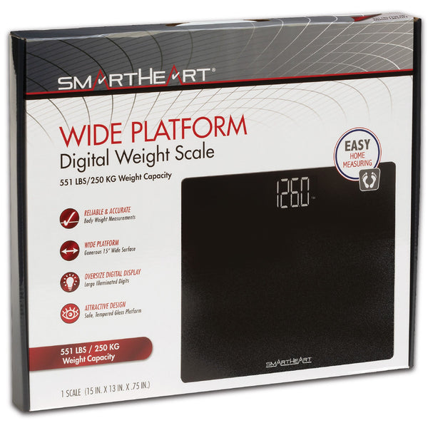 Veridian® Floor Scale Digital Display 438 lbs. / 199 kg Capacity Black Battery Operated (1246878_CS) 4/CS