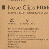 McKesson Nose Clip Foam, Disposable, Blue Plastic For Spirometer (1088134_CS) 200/CS