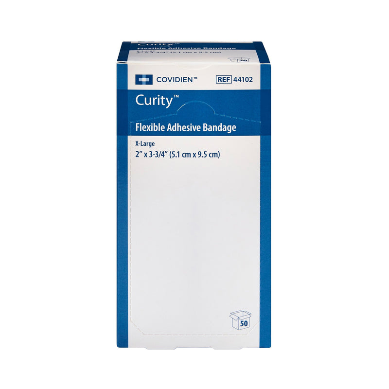 Curity™ Adhesive Strip 2 X 3-1/4 Inch Fabric Rectangle Tan Sterile (733744_BX) 50/BX