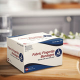 Dynarex® Adhesive Strip 1-3/4 X 3 Inch Fabric Fingertip White Sterile (670177_BX) 100/BX