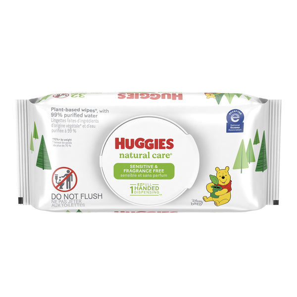 Huggies® Natural Care® Baby Wipe Soft Pack Unscented 32 Count (1088272_PK) 32/PK
