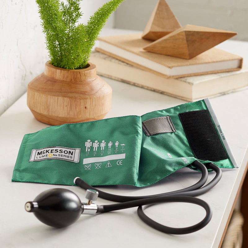 McKesson LUMEON™ Reusable Blood Pressure Cuff and Bulb 13.9 to 19.5 cm Arm Nylon Cuff Child Cuff (803209_CS) 15/CS