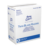 dyna Care Personal Razor Single Edge Twin Blade NonSterile Disposable (826659_BX) 50/BX