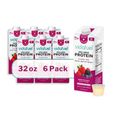 Vida Fuel Wellness Protein Oral Supplement Berry Delight Flavor Liquid 32 oz. Reclosable Carton (1244683_CS) 6/CS