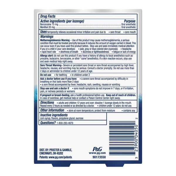 Vicks® VapoCOOL™ Sore Throat Relief Lozenge (1229275_CT) 1/CT