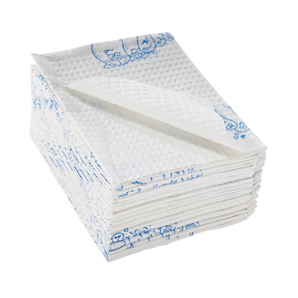 McKesson Procedure Towel 13 W X 18 L Inch White / Blue Cartoon Toes NonSterile (1069101_CS) 500/CS