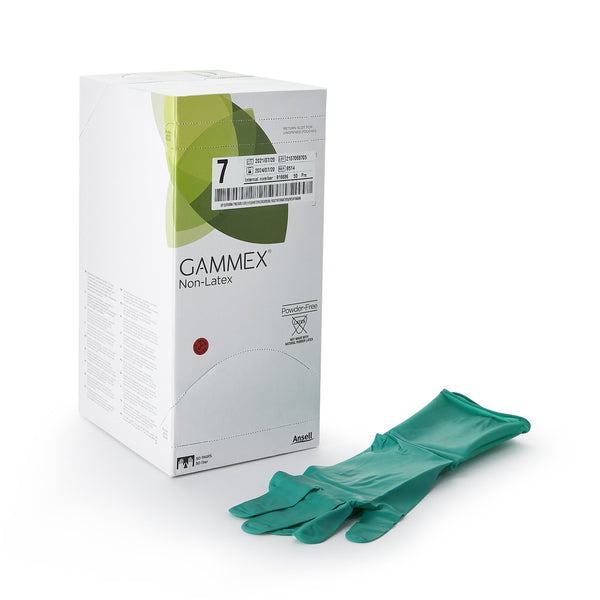 GAMMEX® Non-Latex Surgical Glove Size 7 Sterile Polyisoprene Standard Cuff Length Micro-Textured Green Chemo Tested (364345_CS) 200/CS