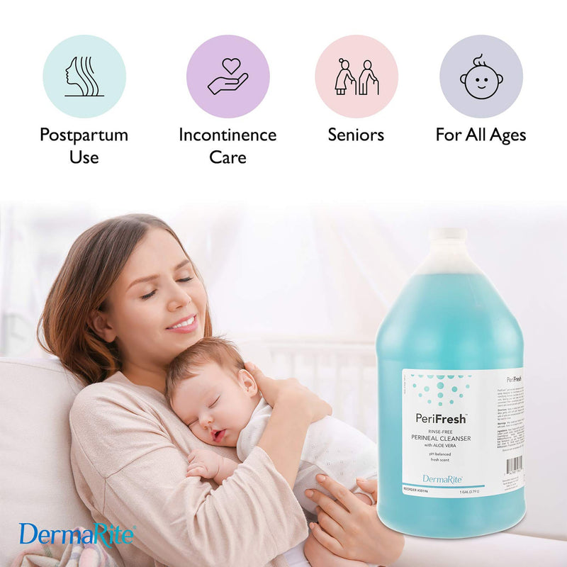PeriFresh® Rinse-Free Perineal Wash Liquid 1 gal. Jug Scented (584128_CS) 4/CS