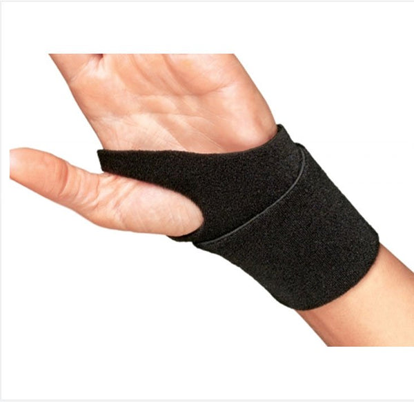 ProCare® Wrist Support Wraparound / Wristlet Nylon Left or Right Wrist Black One Size Fits Most (267626_EA) 1/EA