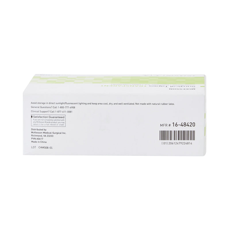 McKesson Medical Tape Transparent 2 Inch X 5-1/2 Yard Plastic / Silicone NonSterile (1073807_RL) 1/RL