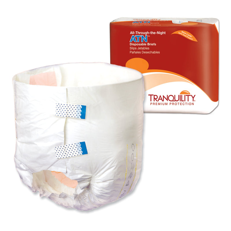 Tranquility® ATN Unisex Adult Incontinence Brief Small Disposable Heavy Absorbency (457770_BG) 10/BG