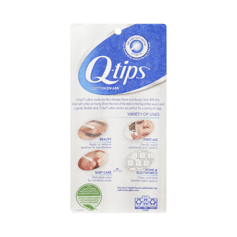 Q-Tip® Swabstick Cotton Tip Cotton Shaft 3 Inch NonSterile 375 per Pack (785468_PK) 375/PK