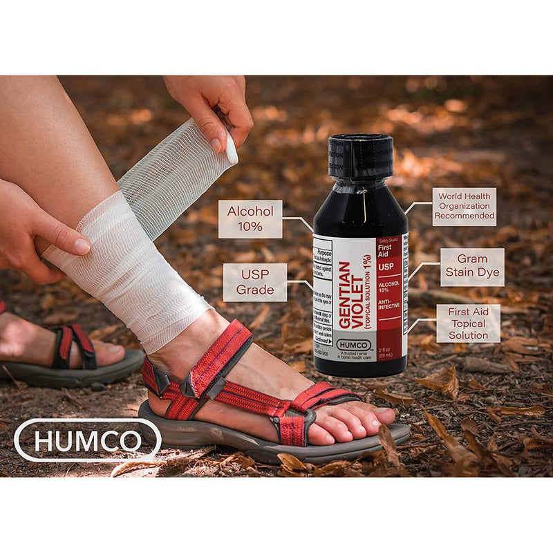 Humco™ First Aid Antibiotic Gentian Violet Topical Liquid 2 oz. Bottle (713309_EA) 1/EA