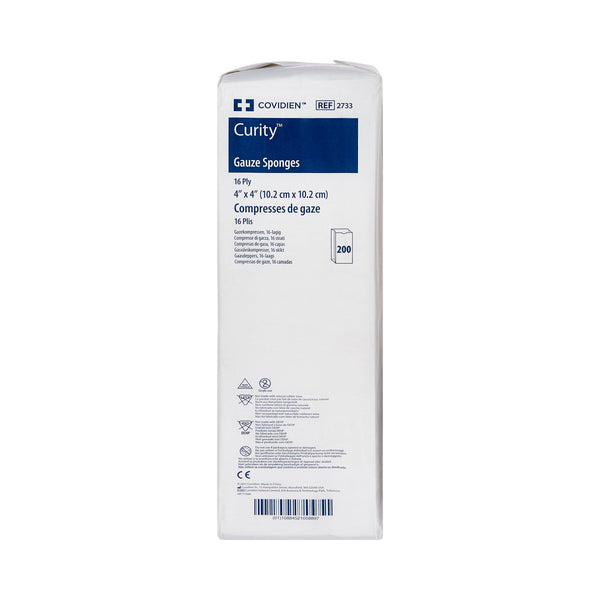 Curity™ Gauze Sponge 4 X 4 Inch 16-Ply NonSterile 200 per Pack (10287_CS) 2000/CS