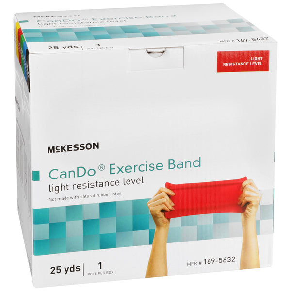 McKesson CanDo® Exercise Resistance Band Red 5 Inch X 25 Yard Light Resistance (1073316_EA) 1/EA