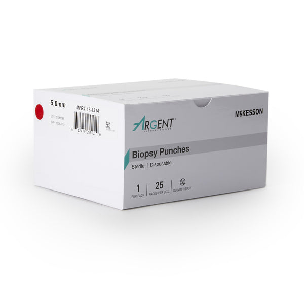 McKesson Argent™ Biopsy Punch Dermal 5 mm (1175176_CS) 100/CS