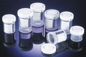 Samco™ Wide-Mouth Bio-Tite™ Specimen Container 53 mm Opening 90 mL (3 oz.) Screw Cap Patient Information Sterile (777068_CS) 400/CS