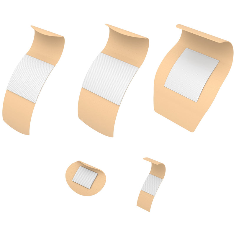 Dynarex Adhesive Strip 1 X 3 Inch Plastic Rectangle Sheer Sterile (953299_BX) 100/BX