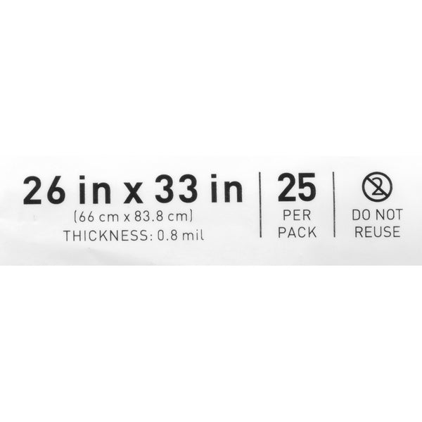 McKesson Hot Water Soluble Laundry Hamper Bag 20 to 25 gal. 26 X 33 Inch Disposable (1147893_CS) 100/CS