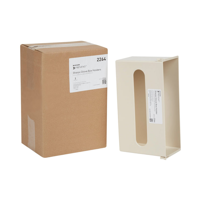 McKesson Prevent® Glove Box Holder Vertical Mounted 1-Box Capacity Putty 3-7/8 X 6-1/2 X 11 Inch Plastic (855129_EA) 1/EA