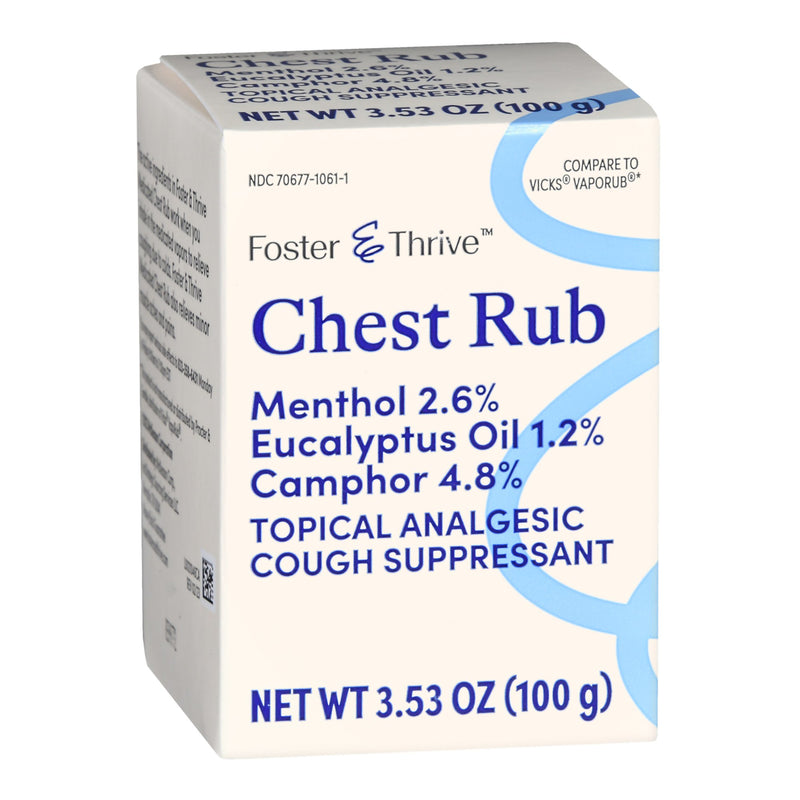 Foster & Thrive™ Chest Rub 4.8% - 1.2% - 2.6% Strength Ointment 3.5 oz. (1235084_EA) 1/EA