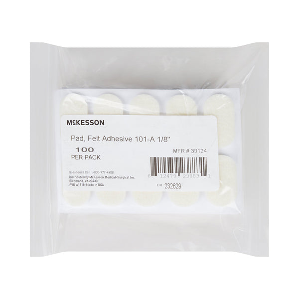 McKesson Pedi-Pad Protective Pad Size 101-A Adhesive Foot (1111068_PK) 100/PK