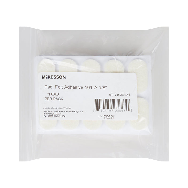 McKesson Pedi-Pad Protective Pad Size 101-A Adhesive Foot (1111068_PK) 100/PK