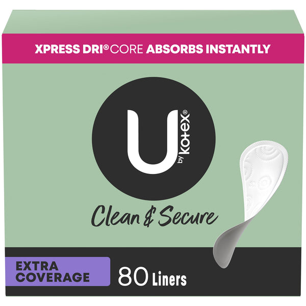 U by Kotex® Clean & Secure Panty Liner Breathable Regular Absorbency (1084638_CS) 320/CS