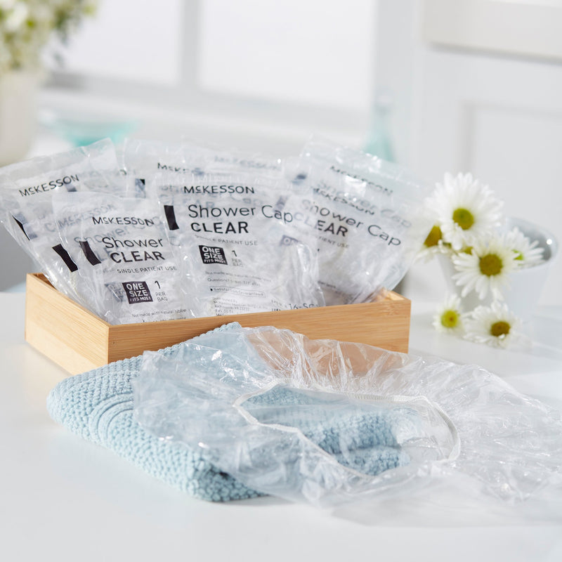 McKesson Shower Cap One Size Fits Most Clear (477081_CS) 2000/CS