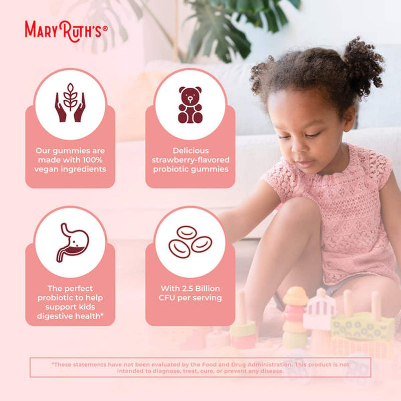 Mary Ruth's® Organic Kids Probiotic Probiotic Dietary Supplement 60 Per Bottle Gummy (1271762_EA) 1/EA
