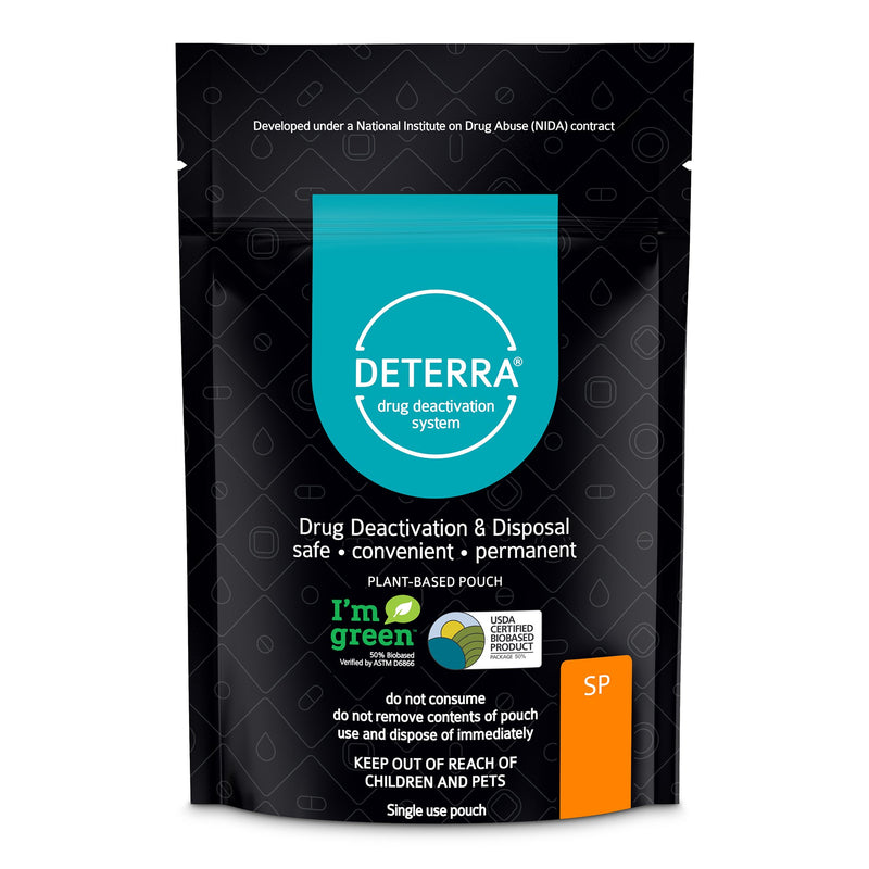 Deterra® Drug Disposal Pouch Small, 15 Pill or 2 Patch or 2 oz. Liquid Capacity (1178048_EA) 1/EA