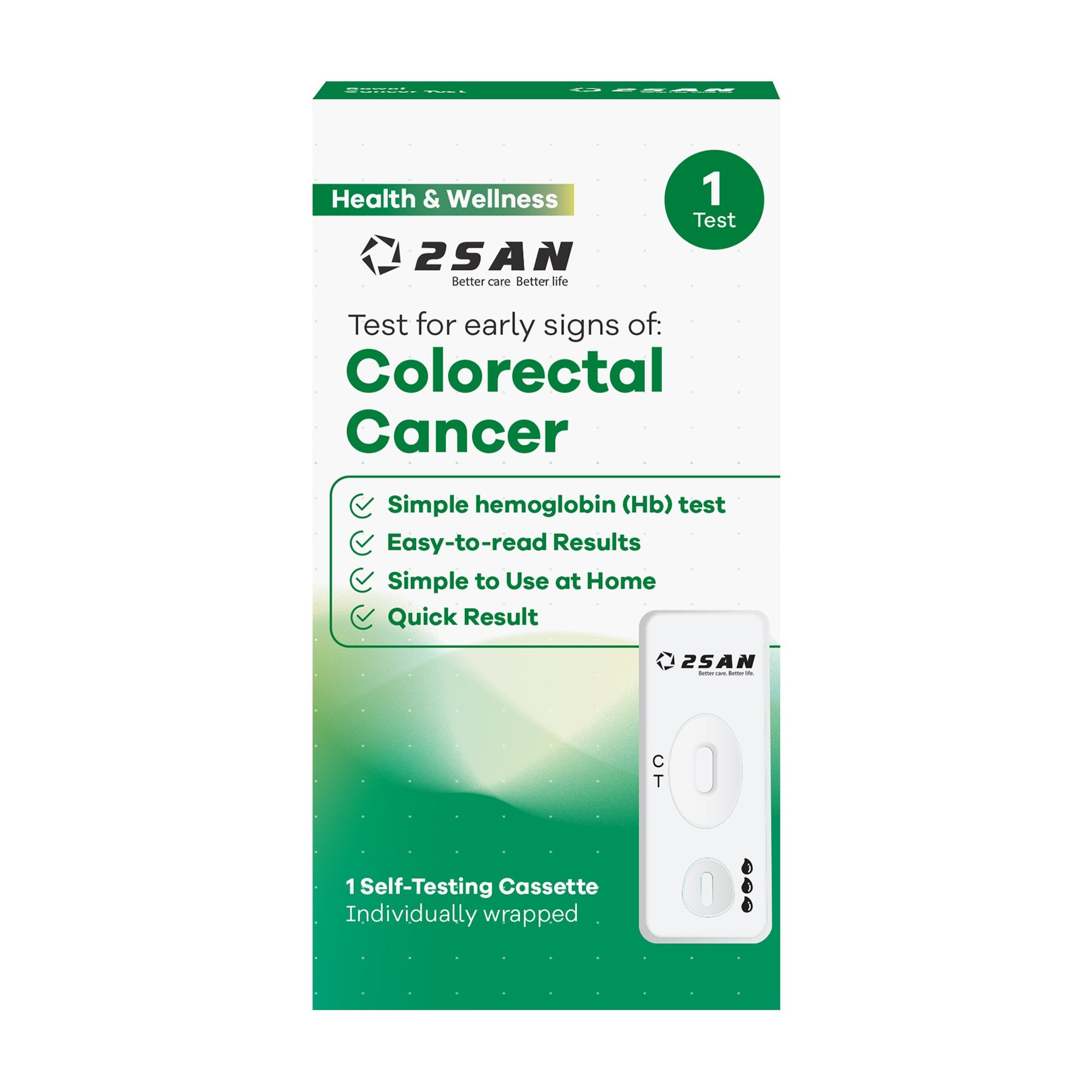 2San Cancer Screening Test Kit Fecal Occult Blood Test (iFOB or FIT) 1 ...