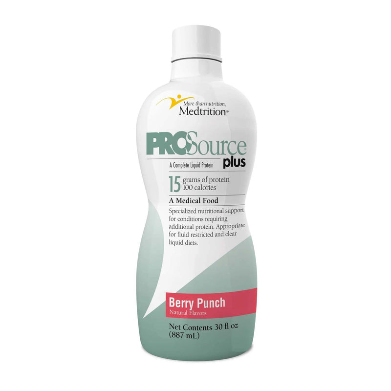 ProSource® Plus Oral Supplement Berry Punch Flavor Liquid 30 oz. Bottle (706410_CS) 4/CS